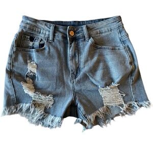 Distressed cut off shorts sz s